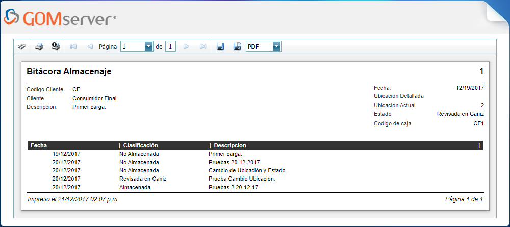 GeneralAlmacenajeBotonBitacoraReporte
