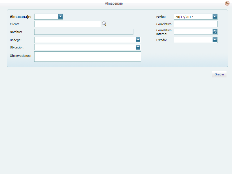 GeneralAlmacenajeProductoNuevo