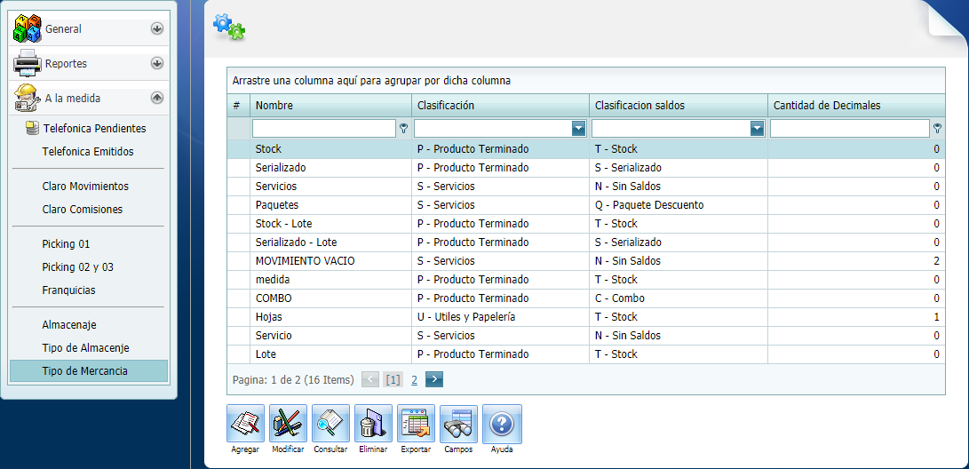 GeneralAlmacenajeTipoMercancia