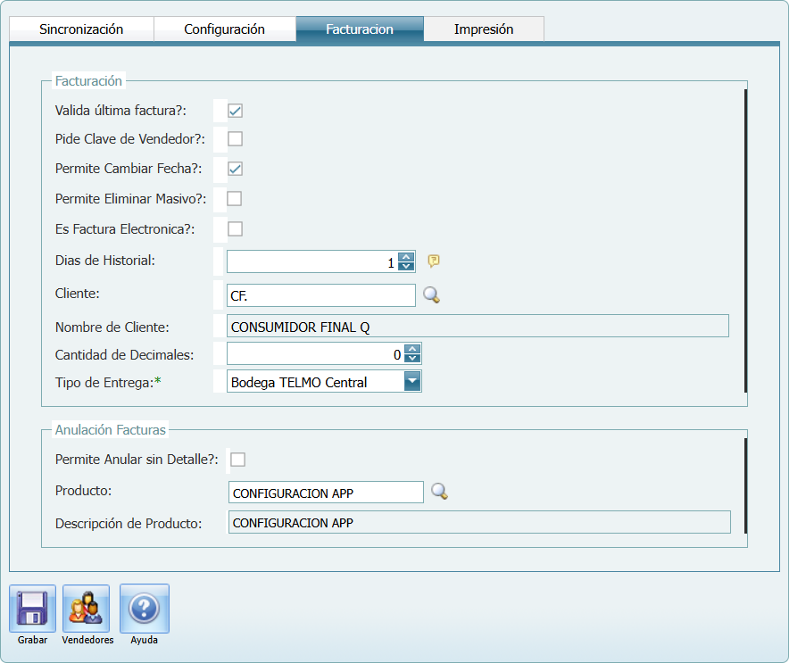 GeneralPOSDesconectadoFacturacion