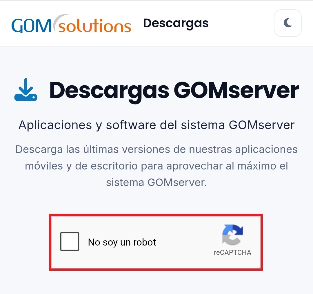GOMremotoDescargarDireccionNoRobot