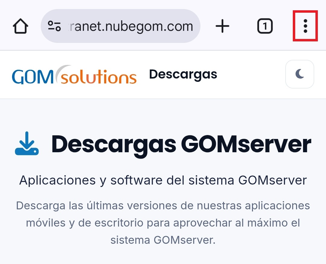 GOMremotoDescargarTresPuntos