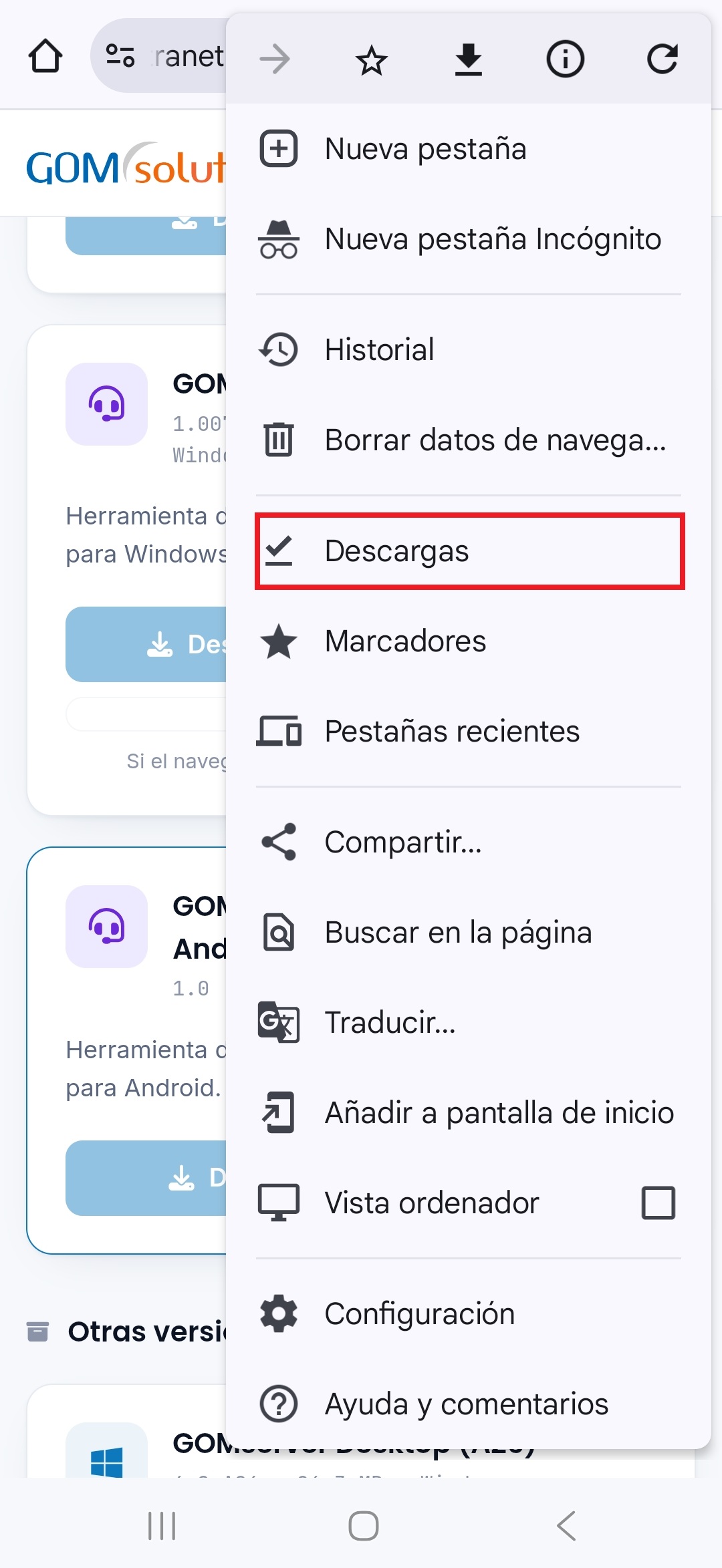 GOMremotoDescargarTresPuntosDescargas