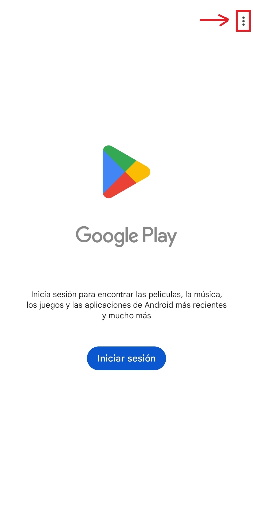 GOMremotoPlayStoreAbrirTresPuntos