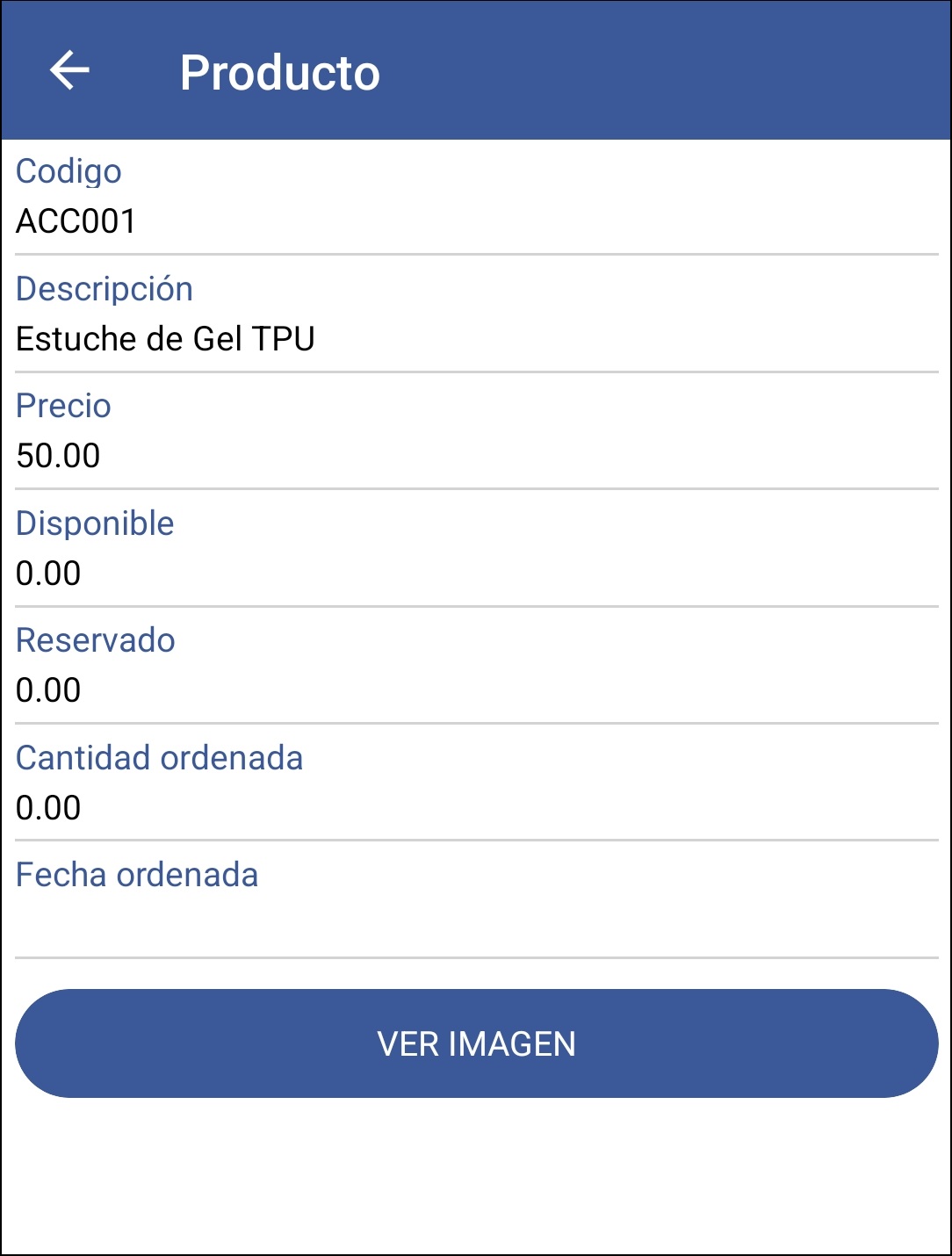 GOMserver App Pedidos B Producto Cantidad Detalle