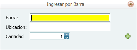 Toma de Inventario Ingreso por Barra Ubicacion
