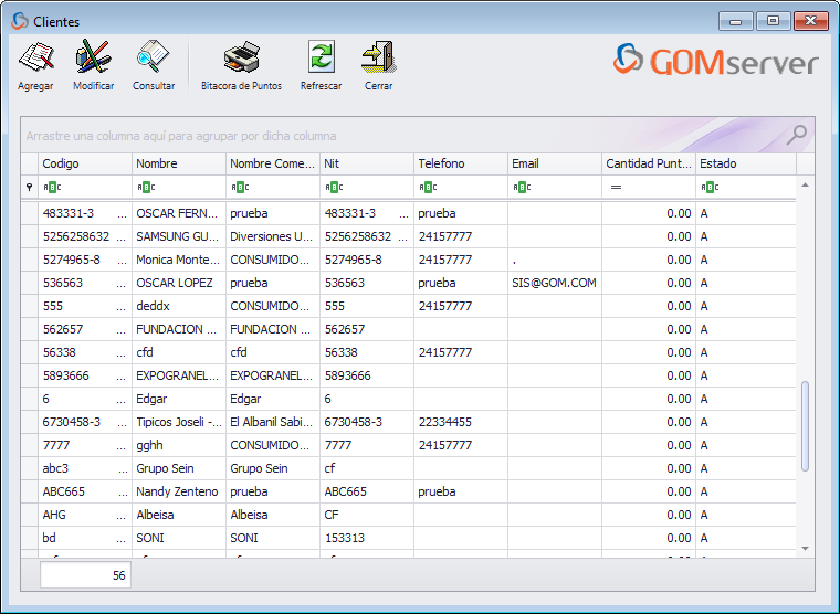 GOMserver Windows Clientes