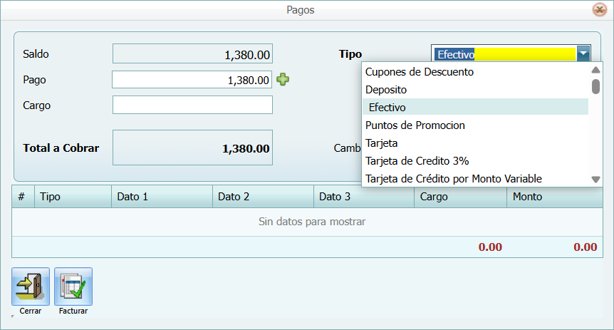 Facturacion Pedido Lleno Cobrar