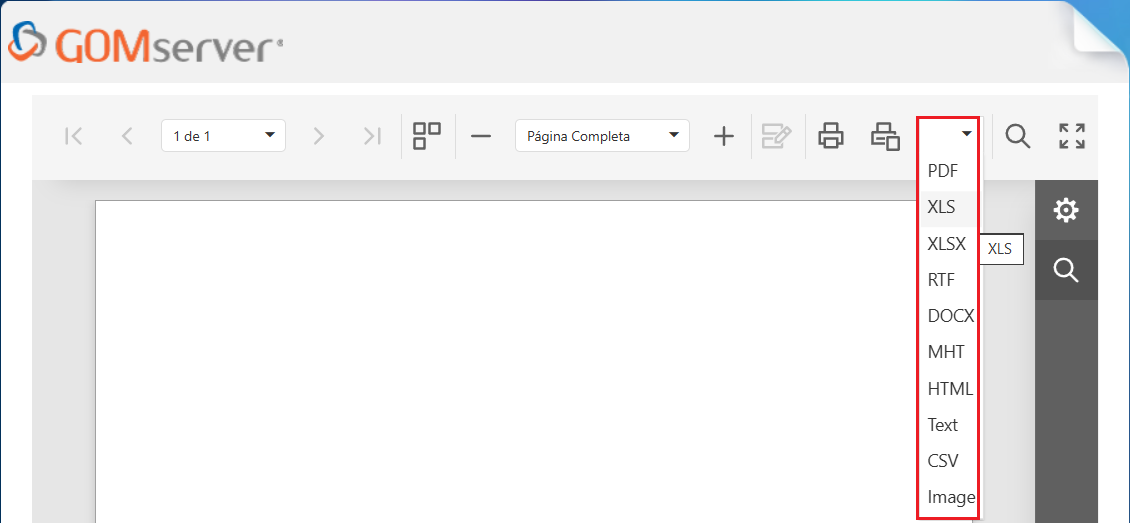 Reporte Exportar Reporte Impreso Importar 2