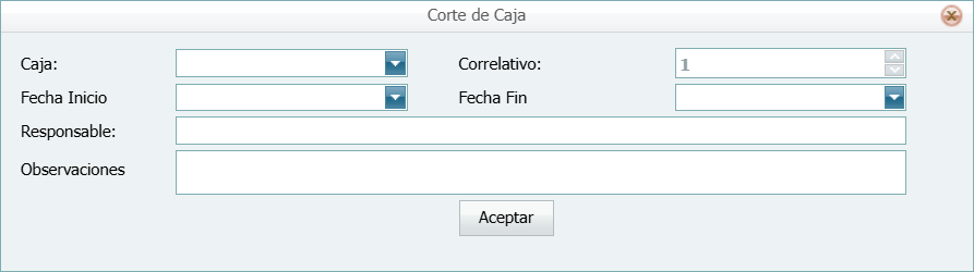 Facturacion Corte Agregar