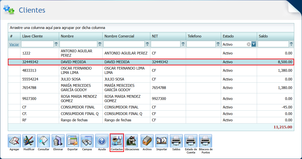 Cuantas Por Cobrar Clientes Contactos