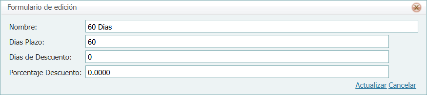 Cuantas Por Cobrar Dias Plazo Nuevo