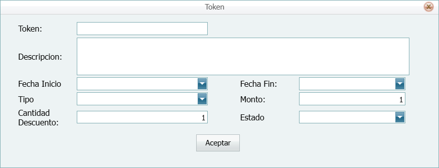 Facturacion Descuentos Agregar