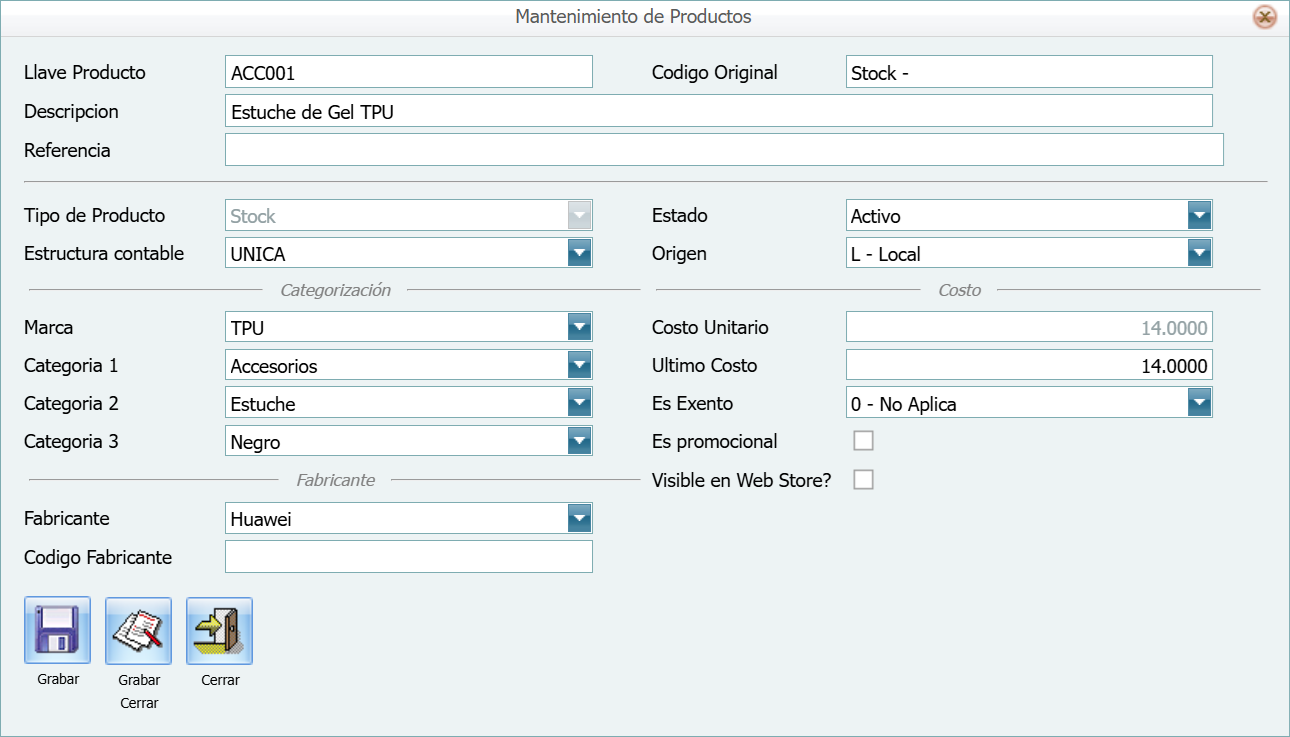 Productos Nuevo Lleno