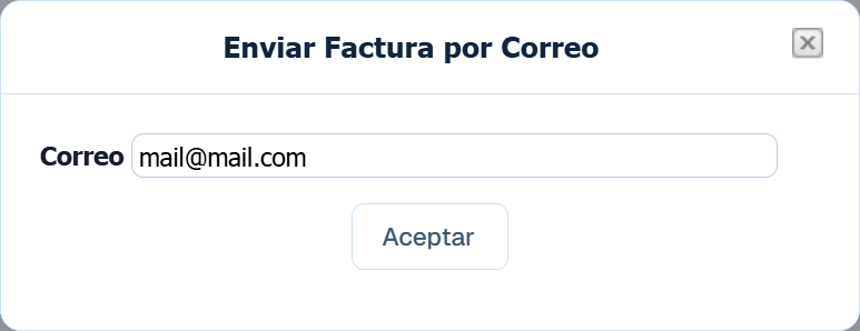Facturas Enviar Correo