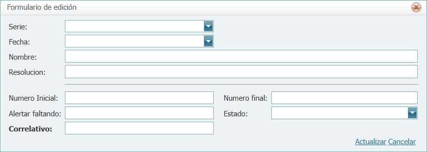 Cuentas por Cobrar Correlativo Nuevo