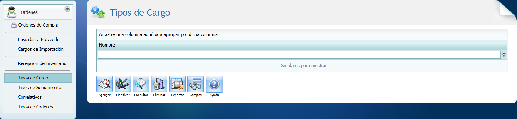 Compra Tipos de Cargo