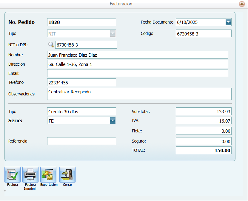 Servicio Ordenes Trabajadas Pendiente Facturar