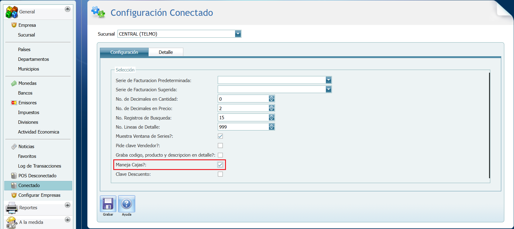 General Conectado Maneja Cajas