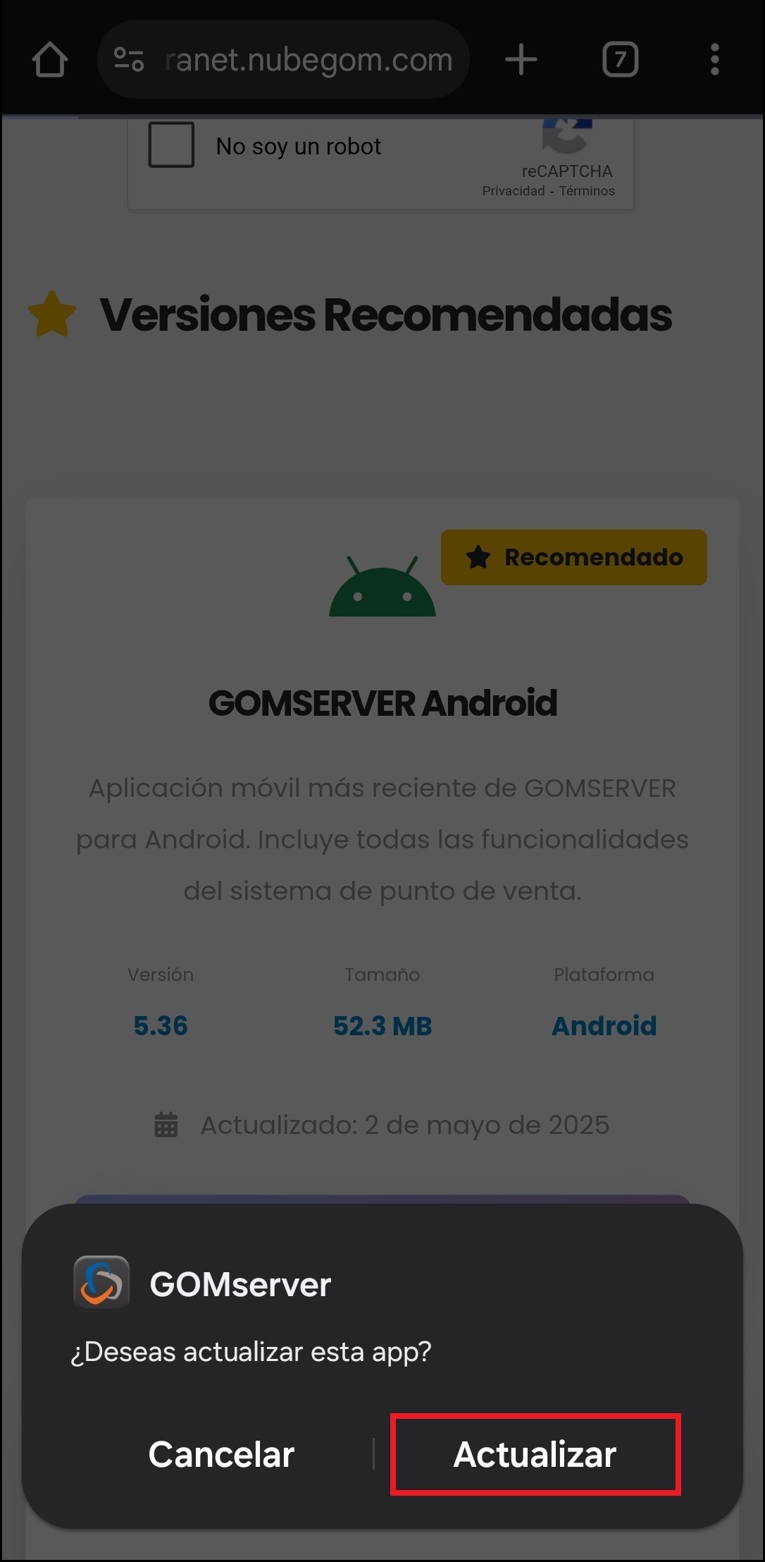 GOMserver App Descargar Instalar o Actualizar