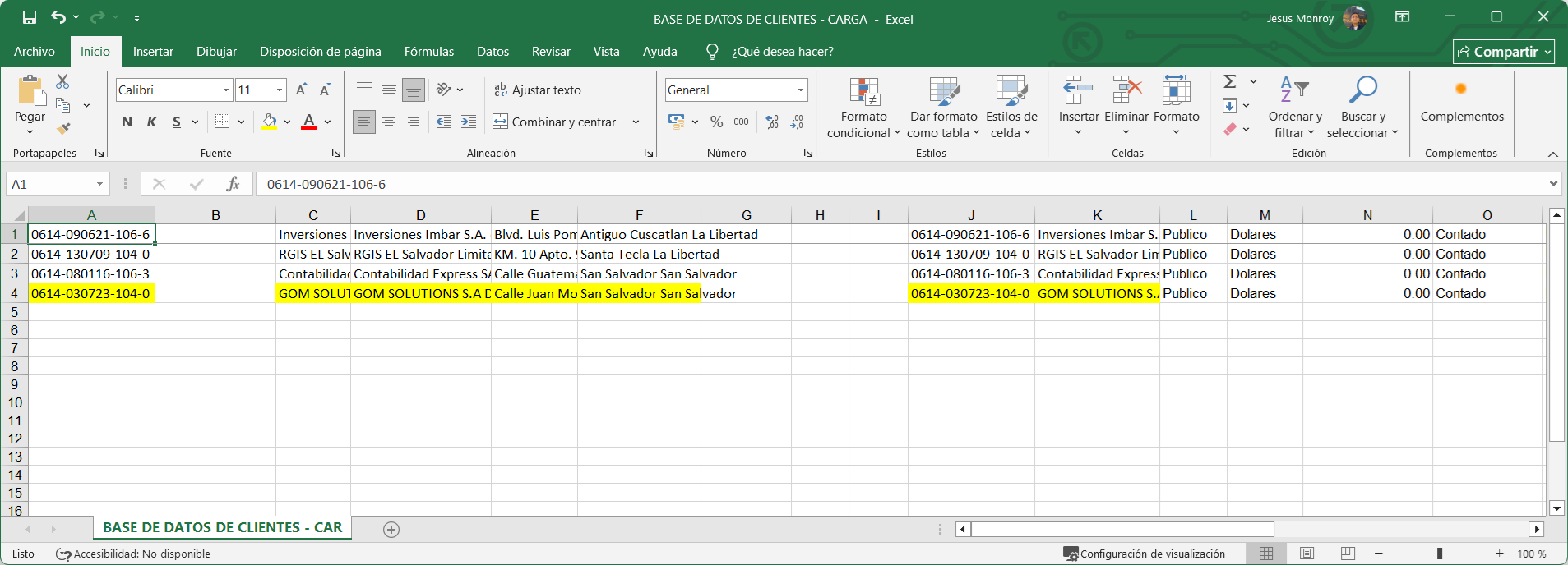Cuentas Por Cobrar Clientes Excel Guardar Eliminar