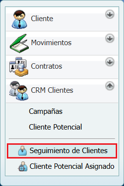 Cuentas por Cobrar Crm Cliente Seguimiento