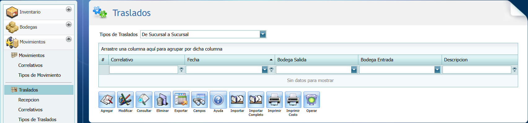 Inventario Traslado con Ubicacion