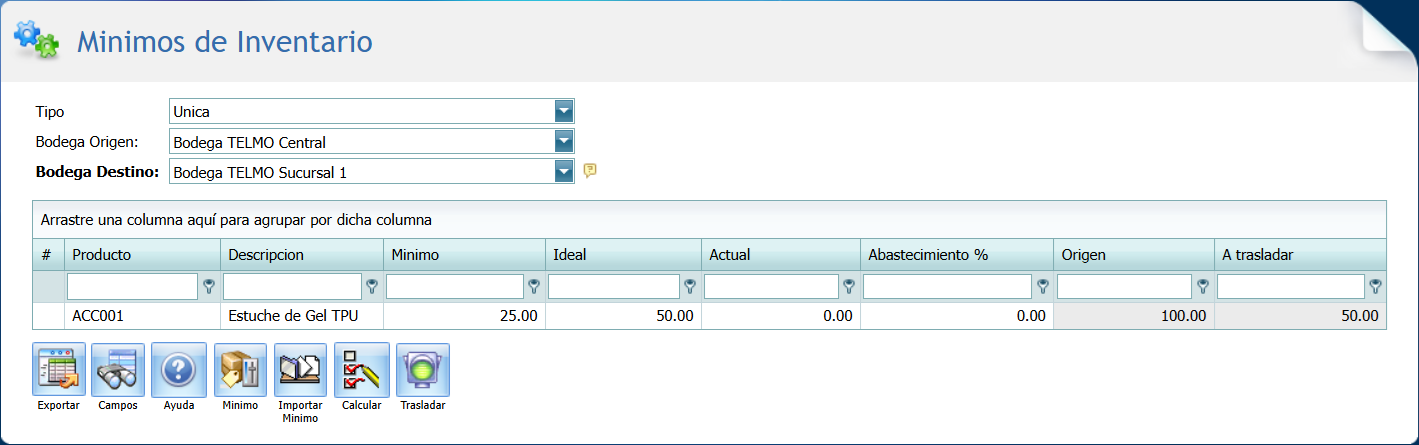 Minimo de Existencia 1