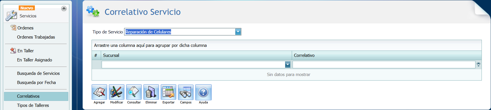 Help Desk Servicio Correlativo