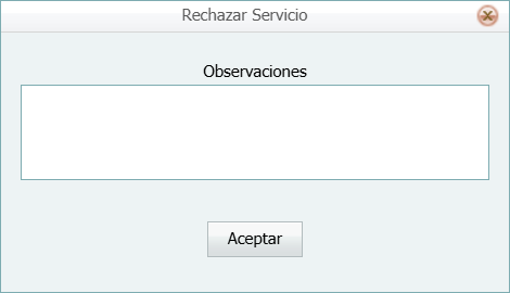 Help Desk Servicio En Taller Rechazar