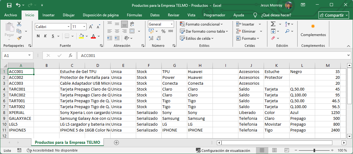 Convertir Archivo a xls o xlsx a CVS Delimitado por Comas Archivo CSV