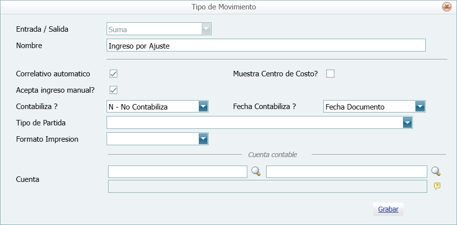 Tipo de Movimiento Final