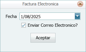 Cuentas por Cobrar Contratros Proyectar Factura Electronica Llena