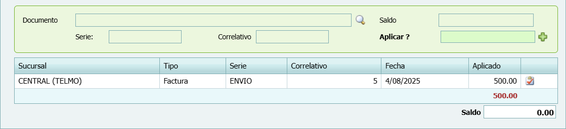 Cuantas Por Cobrar Movimiento Abono Documentos Abonados