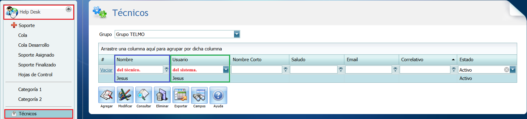 Help Desk Cita Tecnico