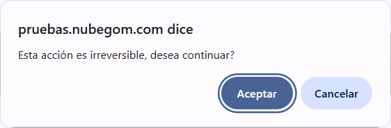 Bancos Movimiento Modificar Correlativo Ventana Mensaje de Advertencia