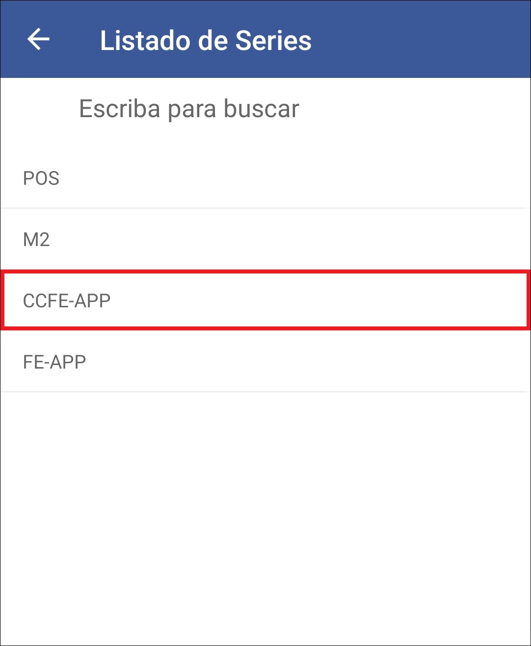 GOMserver App Pedidos Totales Serie Seleccion