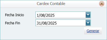 Contabilidad Mayor General Kardex Contable