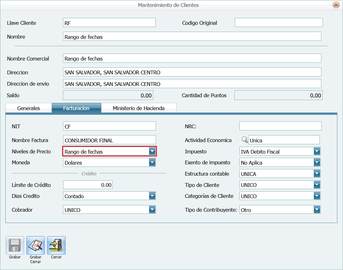 Productos Calcular Por Cliente
