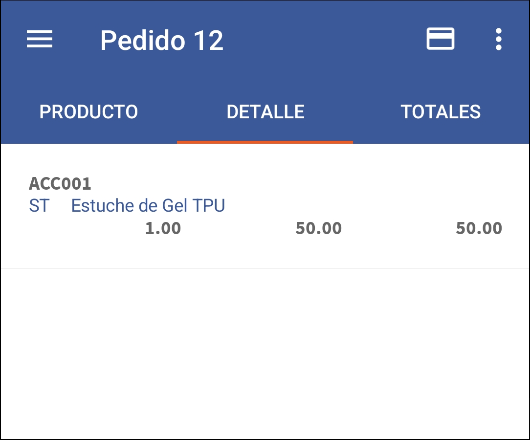 GOMserverApp Pedidos Buscar Producto Pedido