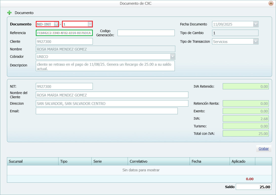 Cuantas Por Cobrar Movimiento Importar Excel Factura