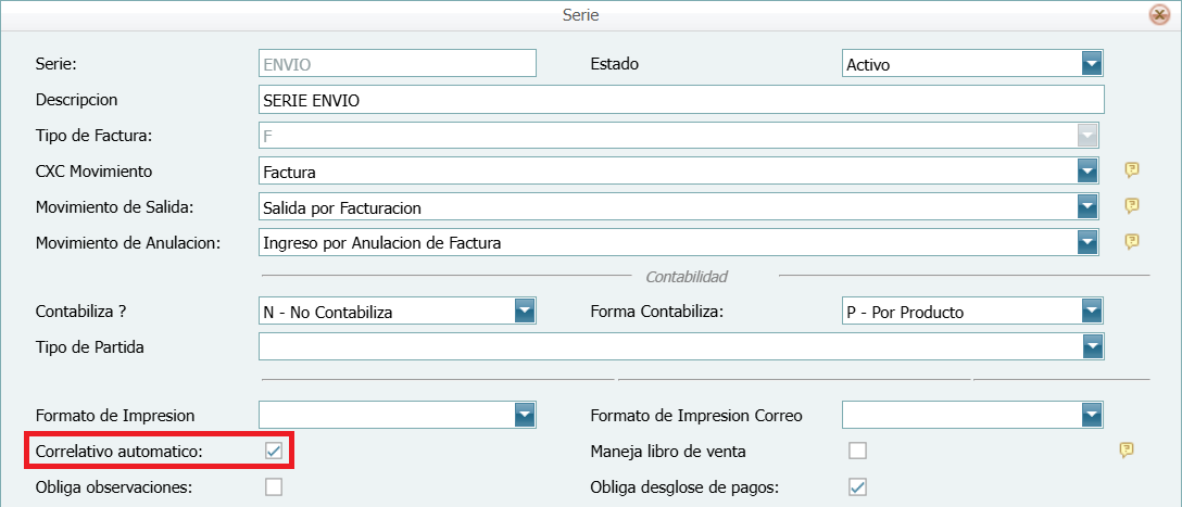Facturacion Editar Factura Correlativo Automatico