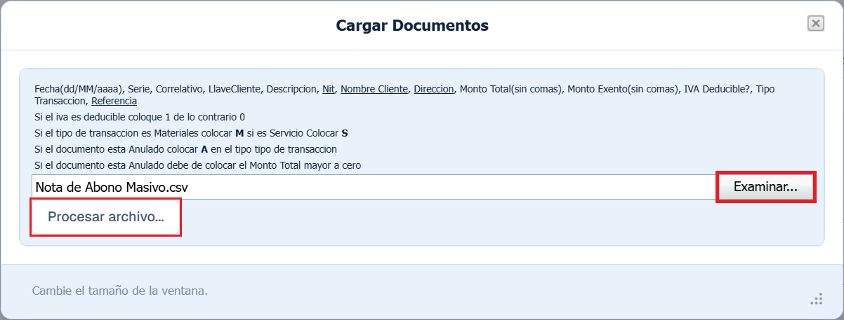 Cuentas Por Cobrar Movimiento Importar Procesar