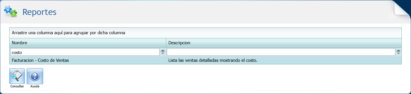 Reporte Estandar Facturacion Reporte