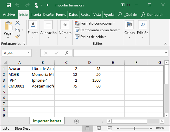 GOM server - Impresion Etiqueta Masivo CSV