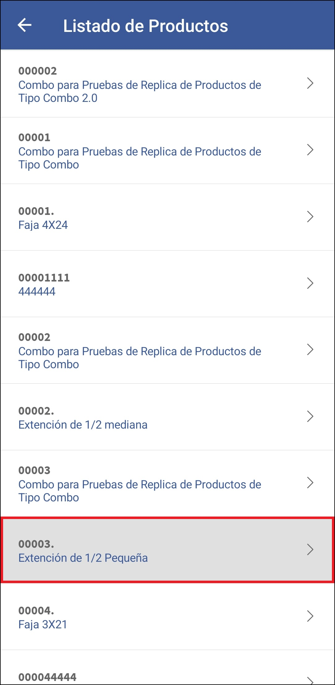 GOMserver App Productos Ventana