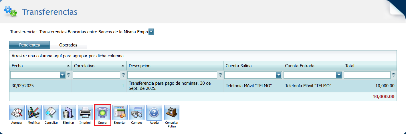 Bancos Transferencia Bancaria Operar