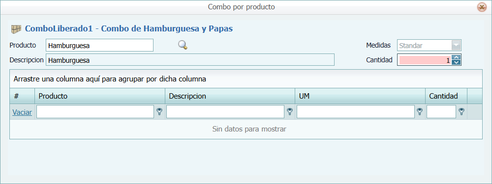 Combo Liberado Busqueda Producto 2