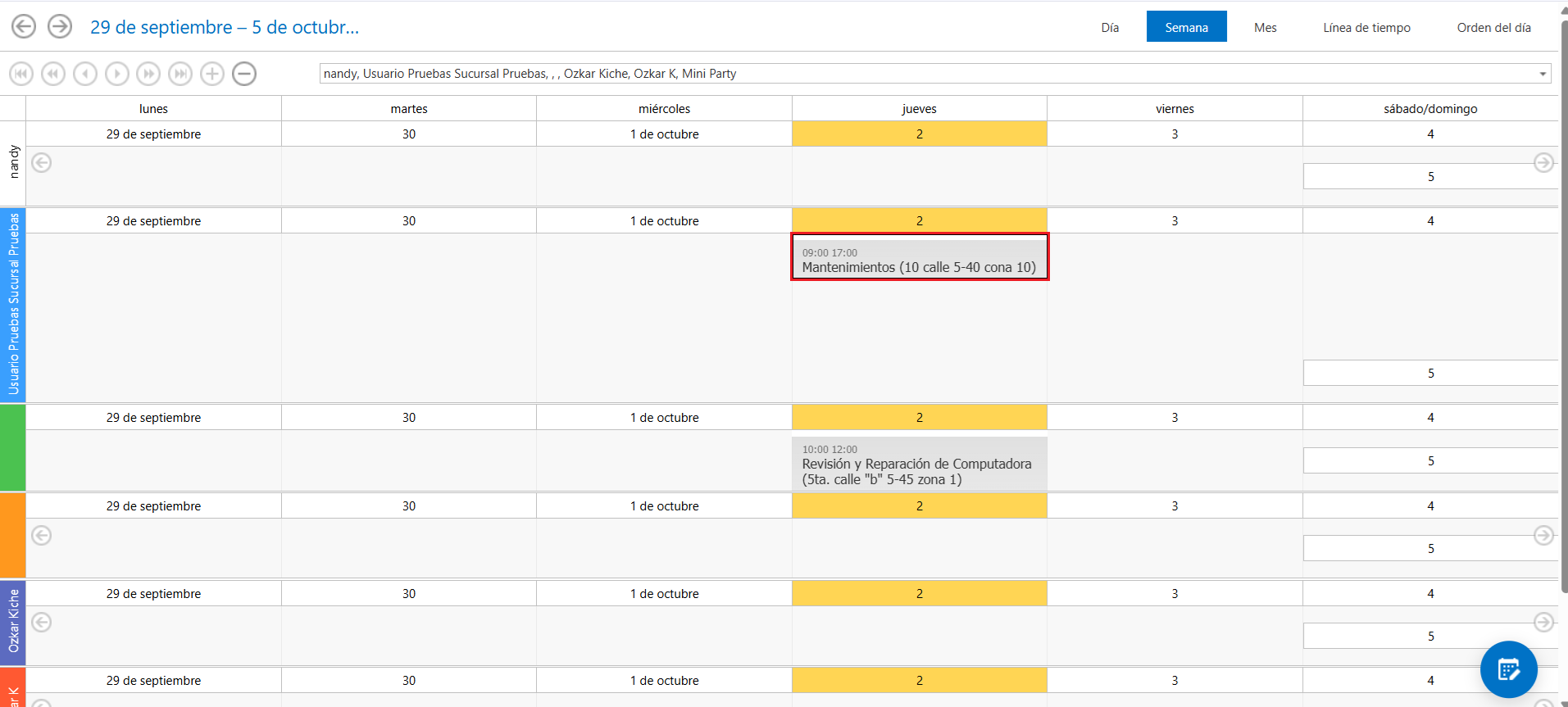 Help Desk Cita Planificador Nueva Creada