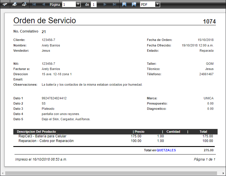 Help Desk Servicio Orden Trabajada Consultar2